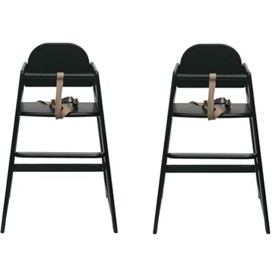 Safetots Simply Pack Doble de Tronas Apilables de Madera, Negra, Sillas Altas para Bebé y Niño Pequeño, Sillas Altas para Bebé para tu Hogar o Sillas altas Ahorro de Espacio para Restaurantes Safetots Simply Pack Doble de Tronas Apilables de Madera, Negra, Sillas Altas para Bebé y Niño Pequeño, Sillas Altas para Bebé para tu Hogar o Sillas altas Ahorro de Espacio para Restaurantes