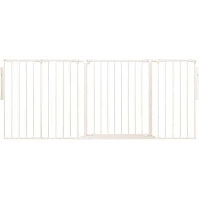 Safetots Separador de Ambientes de Múltiples Paneles, Hasta 181cm de Ancho, Blanca, 70cm de Altura, Divisor de Ambiente con Puerta para Bebés y Niños Pequeños, Instalación Fácil Safetots Separador de Ambientes de Múltiples Paneles, Hasta 181cm de Ancho, Blanca, 70cm de Altura, Divisor de Ambiente con Puerta para Bebés y Niños Pequeños, Instalación Fácil