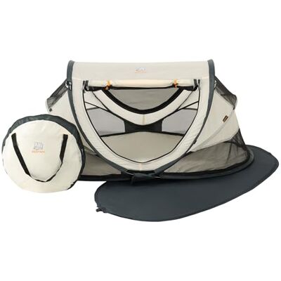 Deryan Cuna de Viaje, Bolsa Transporte, 2 en 1, Plegado ultracompacto, Colchón extraíble, con Mosquitera, 0-4.5 años (0-20kg), Tela Transpirable, Entrada Lateral con Cremallera, Parque bebé (Crema) Deryan Cuna de Viaje, Bolsa Transporte, 2 en 1, Plegado ultracompacto, Colchón extraíble, con Mosquitera, 0-4.5 años (0-20kg), Tela Transpirable, Entrada Lateral con Cremallera, Parque bebé (Crema)