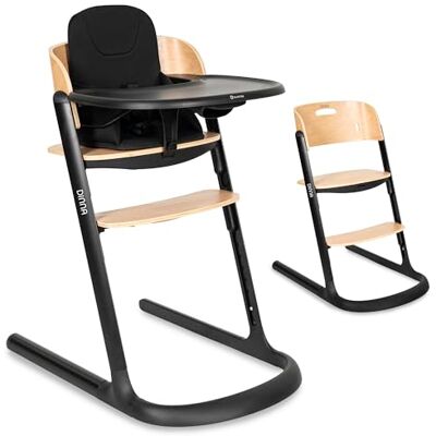Olmitos Trona evolutiva de madera 2 en 1 DINNA Silla infantil Evolutiva y convertible desde 6 meses hasta adolescencia Ajustable en altura y profundidad, bandeja extraíble y arnés 5 puntos (Negro) Olmitos Trona evolutiva de madera 2 en 1 DINNA Silla infantil Evolutiva y convertible desde 6 meses hasta adolescencia Ajustable en altura y profundidad, bandeja extraíble y arnés 5 puntos (Negro)