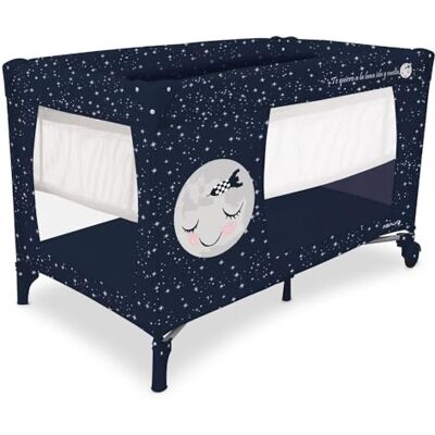Asalvo Cuna de viaje 120x60 Smooth para bebé y niños de 0 a 15kg /2 EN 1, Cuna y Parque, Plegable en 30 segundos con Altura ajustable, Azul Moon Asalvo Cuna de viaje 120x60 Smooth para bebé y niños de 0 a 15kg /2 EN 1, Cuna y Parque, Plegable en 30 segundos con Altura ajustable, Azul Moon