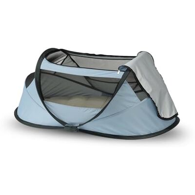 Deryan Travel Cot Cuna de Viaje BabyBox Pop up Ligera, compacta y Plegable Se despliega en Solo 2 Segundos con mosquitera y Bolsa de Transporte Azul Deryan Travel Cot Cuna de Viaje BabyBox Pop up Ligera, compacta y Plegable Se despliega en Solo 2 Segundos con mosquitera y Bolsa de Transporte Azul
