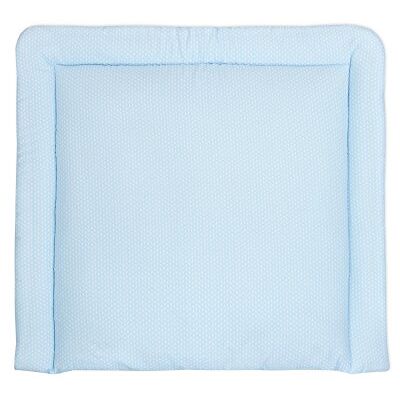 KraftKids Cambiador de pañales en pequeñas hojas, color azul claro sobre blanco, base para cambiar pañales, 78 x 78 cm (ancho x fondo), cojín cambiador, multicolor, 840 g KraftKids Cambiador de pañales en pequeñas hojas, color azul claro sobre blanco, base para cambiar pañales, 78 x 78 cm (ancho x fondo), cojín cambiador, multicolor, 840 g
