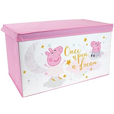 Fun House PEPPA PIG Baúl de juguete plegable 55,5 x 34,5 x 34 cm para niños Fun House PEPPA PIG Baúl de juguete plegable 55,5 x 34,5 x 34 cm para niños