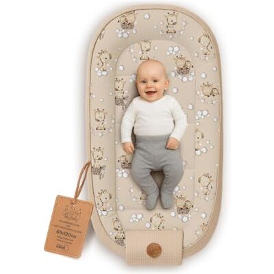 Totsy Baby Reductor de Cuna para Bebé 65x120cm – Nido Recién Nacido Acolchado Algodón Waffle – Nido Bebe Suave Transpirable Acogedor y Mullido para Cuna Moisés Cochecito Viaje Jirafas Totsy Baby Reductor de Cuna para Bebé 65x120cm – Nido Recién Nacido Acolchado Algodón Waffle – Nido Bebe Suave Transpirable Acogedor y Mullido para Cuna Moisés Cochecito Viaje Jirafas