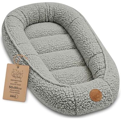 Totsy Baby Baby Nest Bebé – Nido Reductor suave mullido y portátil bebe Calentito acogedor para Recién Nacido – ideal Cuna Moisés Cochecito Habitación Viaje nidito Bouclé Gris claro Totsy Baby Baby Nest Bebé – Nido Reductor suave mullido y portátil bebe Calentito acogedor para Recién Nacido – ideal Cuna Moisés Cochecito Habitación Viaje nidito Bouclé Gris claro