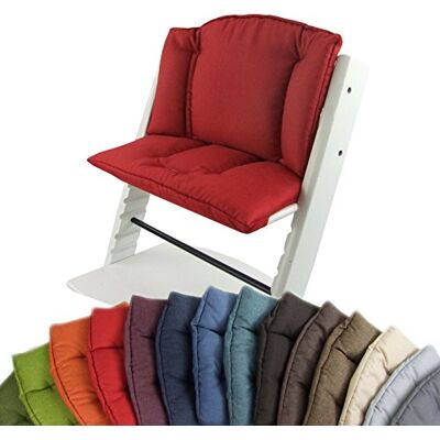 Babys-Dreams BambiniWelt Cojín de asiento para trona Stokke Tripp Trapp, en 14 colores, jaspeado, asiento de 2 piezas, funda, cojín de repuesto rojo rojo Babys-Dreams BambiniWelt Cojín de asiento para trona Stokke Tripp Trapp, en 14 colores, jaspeado, asiento de 2 piezas, funda, cojín de repuesto rojo rojo