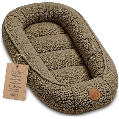 Totsy Baby Nido Bebé Reductor de Cuna boucle 90x50 cm Babynest Portátil para Cama Moisés Acogedor Cocoon Niño Niña Recién Nacido Cojín Dormitorio Habitación Beige oscuro Totsy Baby Nido Bebé Reductor de Cuna boucle 90x50 cm Babynest Portátil para Cama Moisés Acogedor Cocoon Niño Niña Recién Nacido Cojín Dormitorio Habitación Beige oscuro
