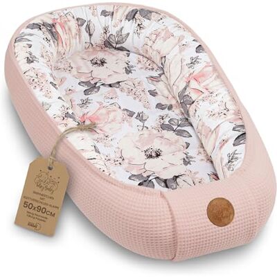 Totsy Baby Reductor de Cuna para Bebé 50x90cm – Nido Recién Nacido Acolchado Algodón Waffle – Nido Bebe Suave Transpirable Acogedor y Mullido para Cuna Moisés Cochecito Viaje Rosa Silvestre Totsy Baby Reductor de Cuna para Bebé 50x90cm – Nido Recién Nacido Acolchado Algodón Waffle – Nido Bebe Suave Transpirable Acogedor y Mullido para Cuna Moisés Cochecito Viaje Rosa Silvestre