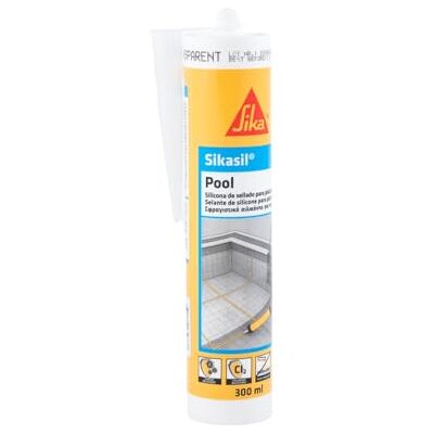 Sika - Sikasil Pool - Transparente - 300ml - Sellador de silicona Sika - Sikasil Pool - Transparente - 300ml - Sellador de silicona
