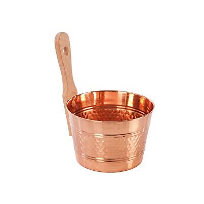 Eliga Cubeta de cobre con mango de madera. Eliga Cubeta de cobre con mango de madera.