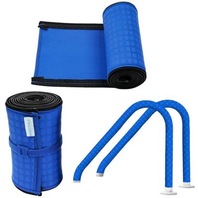 Swimline HYDROTOOLS Cubierta de barandilla para albercas enterradas y sobre el suelo con cremallera Fundas de 4 pies para rieles de metal Reduce el calor, agarre cómodo, resistencia al Swimline HYDROTOOLS Cubierta de barandilla para albercas enterradas y sobre el suelo con cremallera Fundas de 4 pies para rieles de metal Reduce el calor, agarre cómodo, resistencia al
