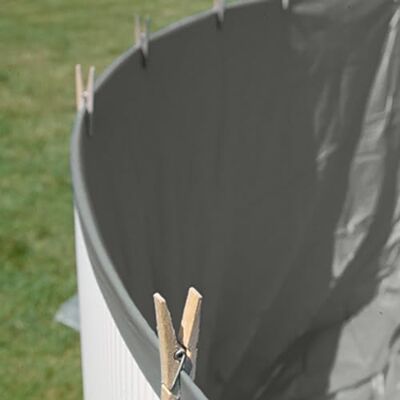 Gre Liner para Piscina Ovalada Elevada, Sistema Overlap, Gris, Medidas 730 X 375 X 130 cm Gre Liner para Piscina Ovalada Elevada, Sistema Overlap, Gris, Medidas 730 X 375 X 130 cm