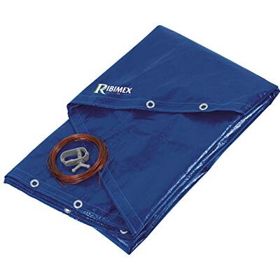 Ribimex Lona redonda para piscina PRBP140R52, 5,20 m de diámetro, azul Ribimex Lona redonda para piscina PRBP140R52, 5,20 m de diámetro, azul