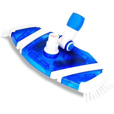 Swimline H20 Pro Premium Cabezal de aspiradora para Piscina, Color Azul Transparente Swimline H20 Pro Premium Cabezal de aspiradora para Piscina, Color Azul Transparente