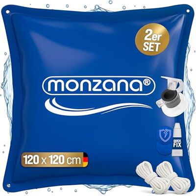 Monzana ® Cojín Piscina Invierno XL 120x120cm Cojín Aire PVC Accesorio Protector Resistente Cloro Válvula Seguridad Kit Reparación Set a Elegir Monzana ® Cojín Piscina Invierno XL 120x120cm Cojín Aire PVC Accesorio Protector Resistente Cloro Válvula Seguridad Kit Reparación Set a Elegir