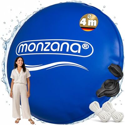 Monzana Cojín Piscina Inflable XXL 4m Protección Invierno PVC Válvula Boston, PVC 2x0,22mm, Hasta -20°C, 6 Ojales, Cuerdas Fijación, Kit Reparación, Resistente UV, Piscinas de 395 a 480cm Monzana Cojín Piscina Inflable XXL 4m Protección Invierno PVC Válvula Boston, PVC 2x0,22mm, Hasta -20°C, 6 Ojales, Cuerdas Fijación, Kit Reparación, Resistente UV, Piscinas de 395 a 480cm