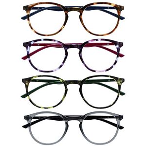 Gafas de lectura Opulize MET - Pack de 4, Bisagras flexibles, +2.00 D Gafas de lectura Opulize MET - Pack de 4, Bisagras flexibles, +2.00 D