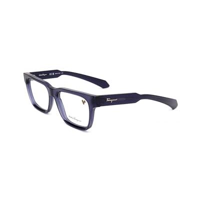 Salvatore Ferragamo 456 transparent dark blue vista Women's Acetate, Standard, 54 Salvatore Ferragamo 456 transparent dark blue vista Women's Acetate, Standard, 54