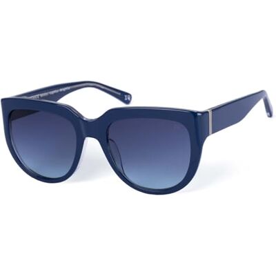 Botaniq Gafas redondas de acetato azul para mujer, opcional con nivel de visión (modelo ) Botaniq Gafas redondas de acetato azul para mujer, opcional con nivel de visión (modelo )