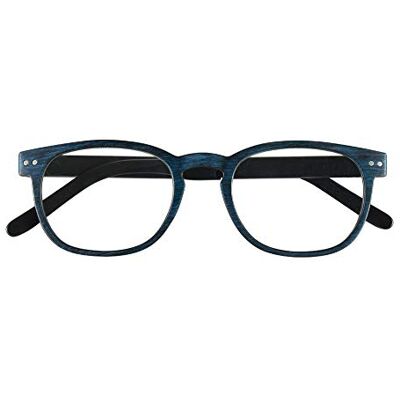 Prontoleggo gafas de lectura Mod. wengué, Azul – dioptría + 2,00 – 1 unidad Prontoleggo gafas de lectura Mod. wengué, Azul – dioptría + 2,00 – 1 unidad