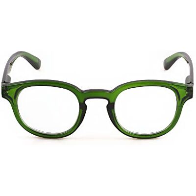 Contacta , Hipstyle Bebop Gafas de Lectura para Hombre y Mujer, Gafas Clásicas y Coloridas, Montura con Varillas Flex, Color Verde, Dioptrías +1,00, Paquete con Bolsa Portagafas, 27 g Contacta , Hipstyle Bebop Gafas de Lectura para Hombre y Mujer, Gafas Clásicas y Coloridas, Montura con Varillas Flex, Color Verde, Dioptrías +1,00, Paquete con Bolsa Portagafas, 27 g
