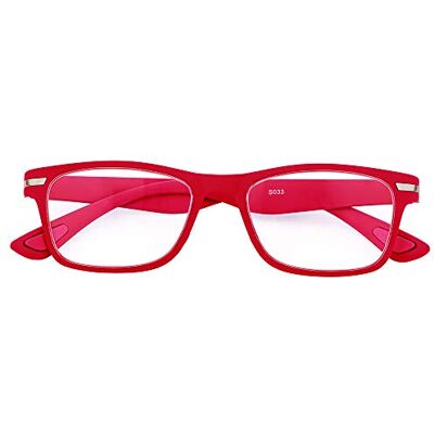 Prontoleggo Gafas de lectura Mod. Rubber Rosso Dioptría +1,50-1 pieza Prontoleggo Gafas de lectura Mod. Rubber Rosso Dioptría +1,50-1 pieza
