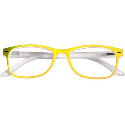 Prontoleggo Gafas de lectura Mod. Diamond amarillo/blanco – Dioptría +3,00 – 1 pieza Prontoleggo Gafas de lectura Mod. Diamond amarillo/blanco – Dioptría +3,00 – 1 pieza
