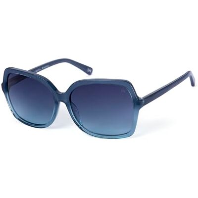 Botaniq Gafas cuadradas de acetato azul para mujer, opcional con nivel de visión (modelo ) Botaniq Gafas cuadradas de acetato azul para mujer, opcional con nivel de visión (modelo )