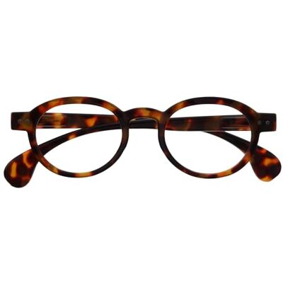 OPULIZE OCA Gafas de Lectura Montura Moderna Retro Redonda Marrón Brillante Carey Hombre Mujer Bisagras de Muelle R54-2 +1.50 OPULIZE OCA Gafas de Lectura Montura Moderna Retro Redonda Marrón Brillante Carey Hombre Mujer Bisagras de Muelle R54-2 +1.50