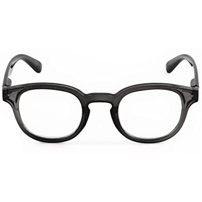 Contacta , Hipstyle Bebop Gafas de Lectura para Hombre y Mujer, Gafas Clásicas y Coloridas, Marco con Barras Flex, Color Gris, Dioptrías +2,50, Paquete con Bolsa para gafas, 27 g Contacta , Hipstyle Bebop Gafas de Lectura para Hombre y Mujer, Gafas Clásicas y Coloridas, Marco con Barras Flex, Color Gris, Dioptrías +2,50, Paquete con Bolsa para gafas, 27 g