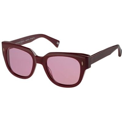 Botaniq Gafas cuadradas de acetato rojo para mujer, opcional con nivel de visión (modelo ) Botaniq Gafas cuadradas de acetato rojo para mujer, opcional con nivel de visión (modelo )