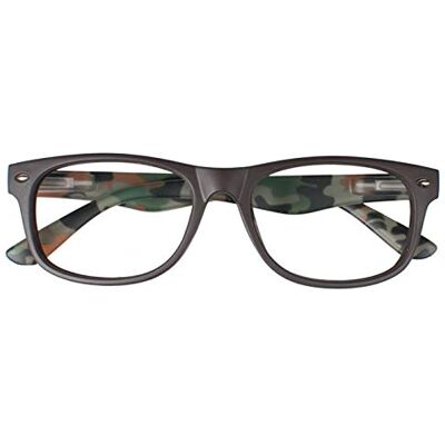 Prontoleggo Gafas de lectura Mod. Mimetic marrón/molido – Dioptría +1,00 – 1 pieza Prontoleggo Gafas de lectura Mod. Mimetic marrón/molido – Dioptría +1,00 – 1 pieza