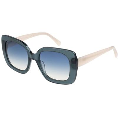Botaniq Gafas cuadradas de acetato azul para mujer, opcional con nivel de visión (modelo ) Botaniq Gafas cuadradas de acetato azul para mujer, opcional con nivel de visión (modelo )