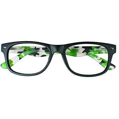 Prontoleggo Gafas de lectura Mod. Mimetic negro/moteado – Dioptría +1,00 – 1 pieza Prontoleggo Gafas de lectura Mod. Mimetic negro/moteado – Dioptría +1,00 – 1 pieza