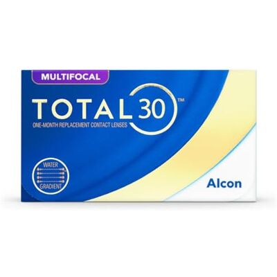 TOTAL30 Multifocal lentes de contacto mensuales 3 lentes R 8.4 mm D 14.2 mm adición alta +02.00 dioptrías TOTAL30 Multifocal lentes de contacto mensuales 3 lentes R 8.4 mm D 14.2 mm adición alta +02.00 dioptrías