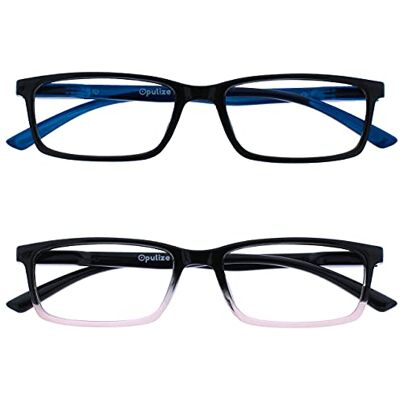 OPULIZE See Gafas Lectura Filtro Luz Azul x2 Estrecha Bisagras de Resorte Mejoran Sueño Reducen Dolor de Cabeza Ordenador Videojuegos Antirreflejante Negro Rosa Hombre Mujer BB9-14 +3.50 OPULIZE See Gafas Lectura Filtro Luz Azul x2 Estrecha Bisagras de Resorte Mejoran Sueño Reducen Dolor de Cabeza Ordenador Videojuegos Antirreflejante Negro Rosa Hombre Mujer BB9-14 +3.50