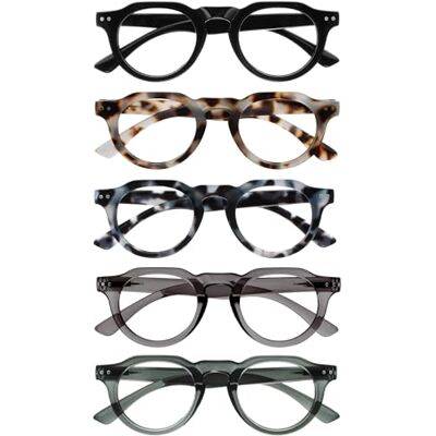 OPULIZE RIO Gafas de Lectura con Filtro de Luz Azul x5 Montura Parte Superior Plana Negro, Marrón, Azul, Verde, Gris Hombres/Mujeres BBBBB53-12367 +3.00 OPULIZE RIO Gafas de Lectura con Filtro de Luz Azul x5 Montura Parte Superior Plana Negro, Marrón, Azul, Verde, Gris Hombres/Mujeres BBBBB53-12367 +3.00