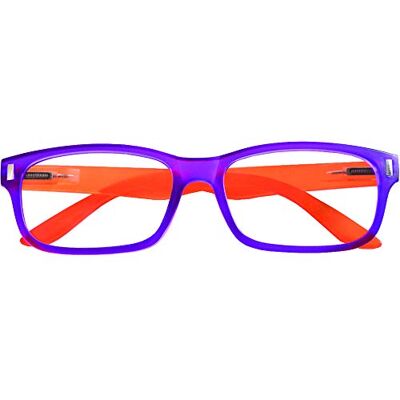 Prontoleggo Gafas de lectura Mod. Dandy Morado/Naranja Dioptría +3,50-1 unidad Prontoleggo Gafas de lectura Mod. Dandy Morado/Naranja Dioptría +3,50-1 unidad