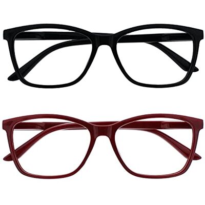 OPULIZE The Reading Glasses Company La Compañía Gafas De Lectura Negro Marrón Oscuro Rojo Lectores Pack 2 Grande Estilo Diseñador Hombres Bisagras Resorte RR51-1Z +3,50 OPULIZE The Reading Glasses Company La Compañía Gafas De Lectura Negro Marrón Oscuro Rojo Lectores Pack 2 Grande Estilo Diseñador Hombres Bisagras Resorte RR51-1Z +3,50