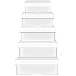 Ursus Caja de Regalo en Blanco Rectangular (5 Unidades, cartón Laminado, para Personalizar, Ideal para Bonitos Momentos sorpresas) Ursus Caja de Regalo en Blanco Rectangular (5 Unidades, cartón Laminado, para Personalizar, Ideal para Bonitos Momentos sorpresas)
