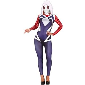 FIESTAS GUIRCA Disfraz de Heroína con Capucha Mujer Mono de Superhéroe Rojo y Negro con Capucha Disfraz de Mujer Talla M 38-40 FIESTAS GUIRCA Disfraz de Heroína con Capucha Mujer Mono de Superhéroe Rojo y Negro con Capucha Disfraz de Mujer Talla M 38-40