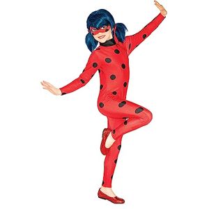 Rubies Rubie's Disfraz oficial de Miraculous Ladybug para niños y máscara de ojos, superhéroe, talla S de 3 a 4 años Rubies Rubie's Disfraz oficial de Miraculous Ladybug para niños y máscara de ojos, superhéroe, talla S de 3 a 4 años