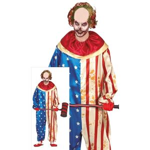 FIESTAS GUIRCA Disfraz de Payaso Patriota Americano para Hombre Payaso de Terror de EE. UU. Disfraces de Halloween para Hombre Talla XL para Adultos FIESTAS GUIRCA Disfraz de Payaso Patriota Americano para Hombre Payaso de Terror de EE. UU. Disfraces de Halloween para Hombre Talla XL para Adultos