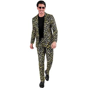 Traje festivo para hombre en negro y dorado - Disfraz Traje festivo para hombre en negro y dorado - Disfraz