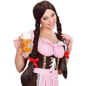 W WIDMANN MILANO Party Fashion Peluca Gretel con coletas trenzadas, peluca de pelo largo, pelo sintético, fiesta popular, fiesta de la cerveza W WIDMANN MILANO Party Fashion Peluca Gretel con coletas trenzadas, peluca de pelo largo, pelo sintético, fiesta popular, fiesta de la cerveza