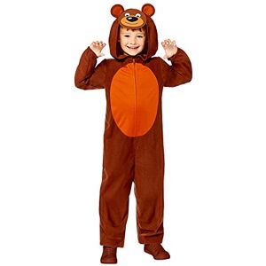 amscan Disfraz infantil de oso marrón con capucha para el Día Mundial del Libro de 4 a 6 años amscan Disfraz infantil de oso marrón con capucha para el Día Mundial del Libro de 4 a 6 años