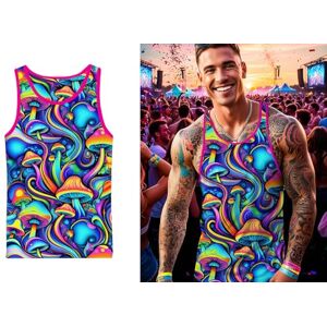 FIESTAS GUIRCA Camiseta Psicodélica Setas con Gorra (52-54/L) Accesorio de Disfraz para Fiestas Temáticas y Celebraciones Ideal para Hombre Adulto Multicolor FIESTAS GUIRCA Camiseta Psicodélica Setas con Gorra (52-54/L) Accesorio de Disfraz para Fiestas Temáticas y Celebraciones Ideal para Hombre Adulto Multicolor