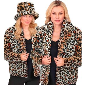 W WIDMANN MILANO Party Fashion : chaqueta de piel sintética para mujer, piel mullida, chaqueta de felpa, disfraz, atuendo de fiesta para carnaval y festivales W WIDMANN MILANO Party Fashion : chaqueta de piel sintética para mujer, piel mullida, chaqueta de felpa, disfraz, atuendo de fiesta para carnaval y festivales