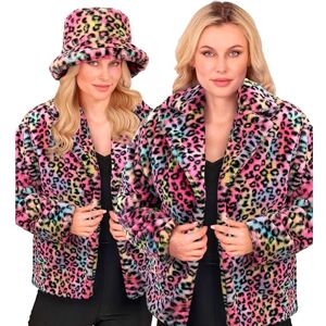 W WIDMANN MILANO Party Fashion : chaqueta de piel sintética para mujer, piel mullida, chaqueta de felpa, disfraz, atuendo de fiesta para carnaval y festivales W WIDMANN MILANO Party Fashion : chaqueta de piel sintética para mujer, piel mullida, chaqueta de felpa, disfraz, atuendo de fiesta para carnaval y festivales
